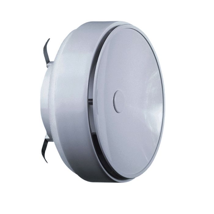 Vooraanzicht van de Itho Daalderop TR 100H-W kunststof toevoerventiel 180° - 100mm