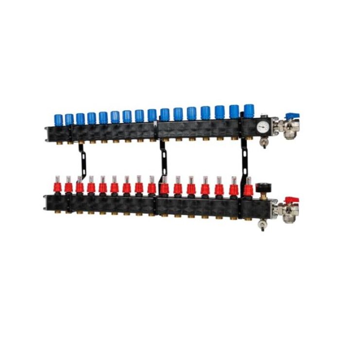 VTE composiet open verdeler - 16 groeps 