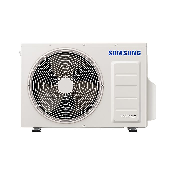 Vooraanzicht van het buitendeel van de Samsung Windfree 6,5kW