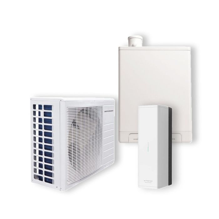 Intergas Xtend 5kW warmtepomp met Kombi Kompakt HRE 36/30 CW5