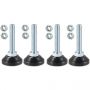 Evolar rubberen opstelvoetjes - set 4 stuks
