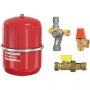 Flamco expansievat aansluitpakket rood - 18L 1-bar