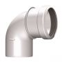 Burgerhout Safe-PP rookgas bocht 80mm - 90°
