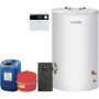 Nefit SolarLine 120 zonneboiler + 2 op dak verticale zonnecollectoren