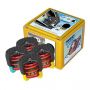 Soleco trillingsdemperset Geel 50-80kg M8 (2x Geel + 2x Blauw)