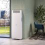Voorbeeld van de Unico Evo Vertical monoblock airco 35 HP EVAN - 3,1kW in een ruimte