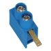 SEP aftakblok pin blauw 1 fase 2x10mm² hoog