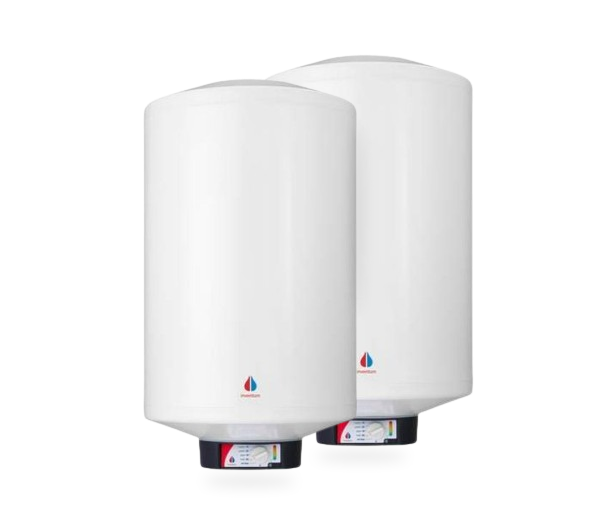 Twee witte inventum boilers