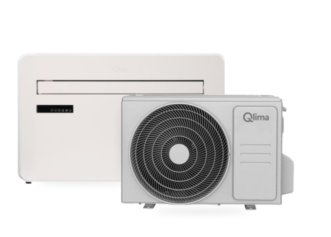 Qlima monoblock airco en buitenunit van split airco